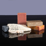 Luxury skincare gift set, four handmade natural soaps, vegan